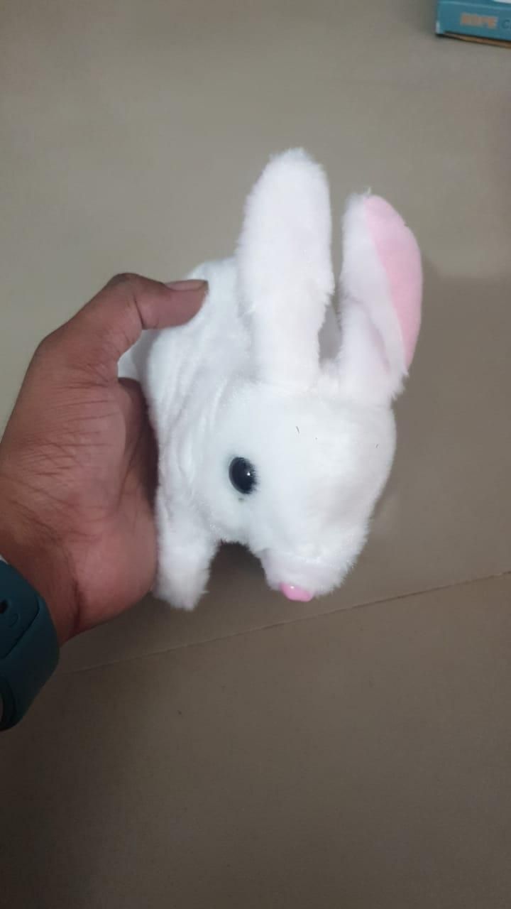 Bunny Toy, Hopping Bunny Toy Interactive Electronic Pet with Sounds and Movement