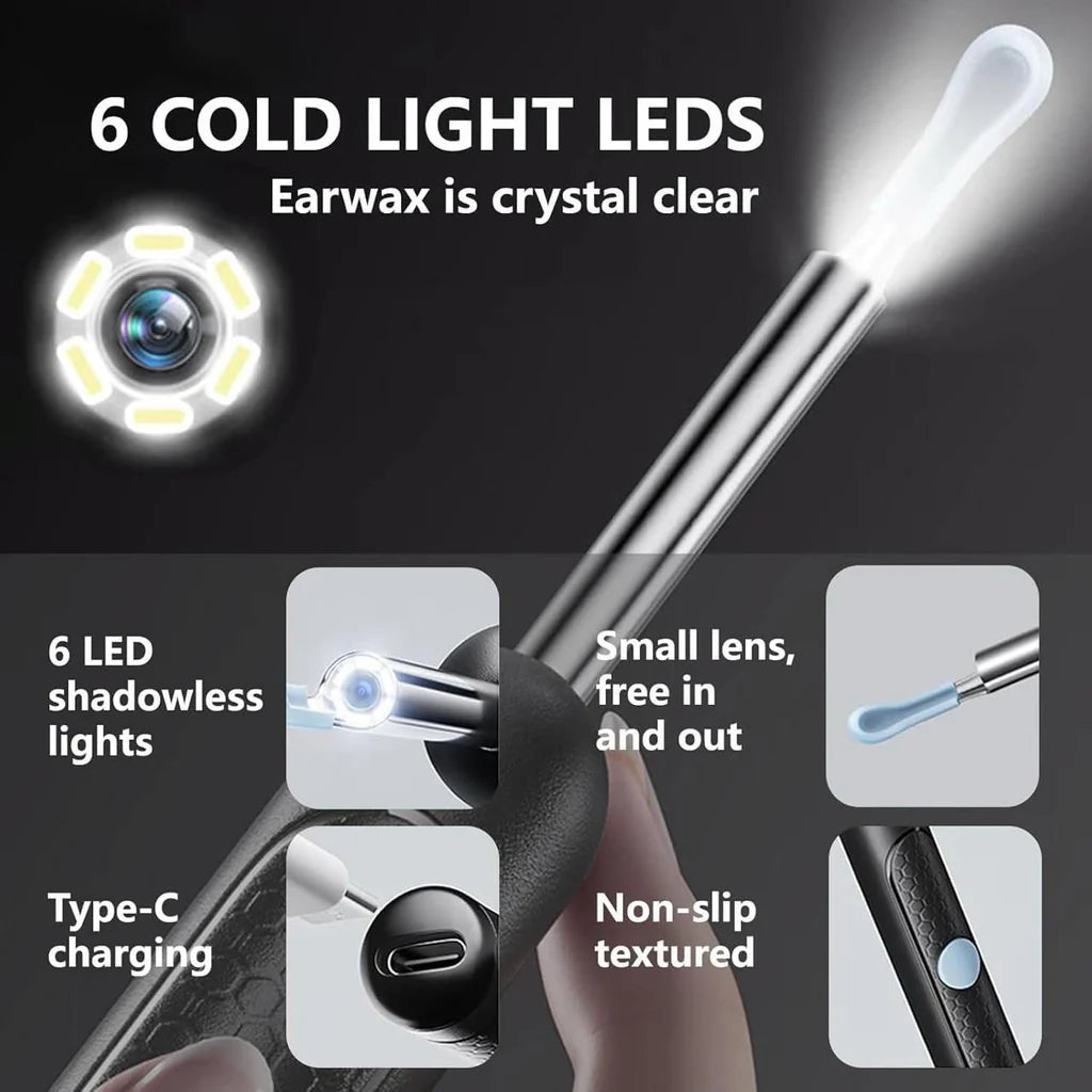 HD Ear Cleaning Camera – See & Remove Ear Wax Safely 👂