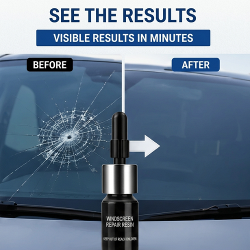 Windshield Repair Kit (Pack of 2) – Fix Cracks in Minutes | Save ₹5000+