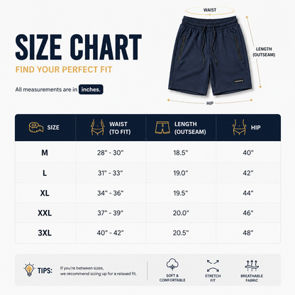 ComfortX™ 4-Way Stretch Shorts ⚡ Premium Pack of 4