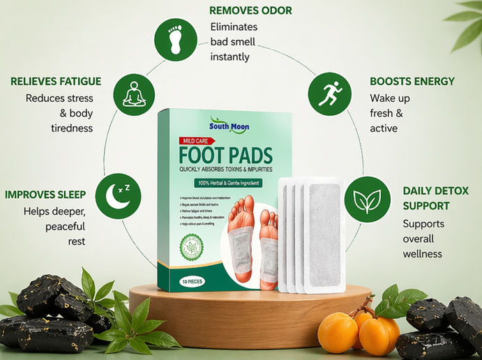 Detox Foot Pads – Overnight Relaxation & Sleep Support Patch (Pack of 10)