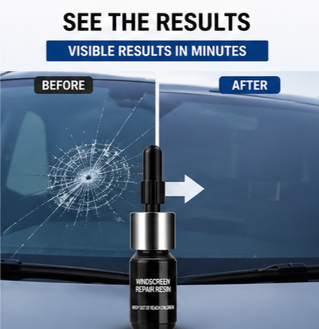 Windshield Repair Kit (Pack of 2) – Fix Cracks in Minutes | Save ₹5000+