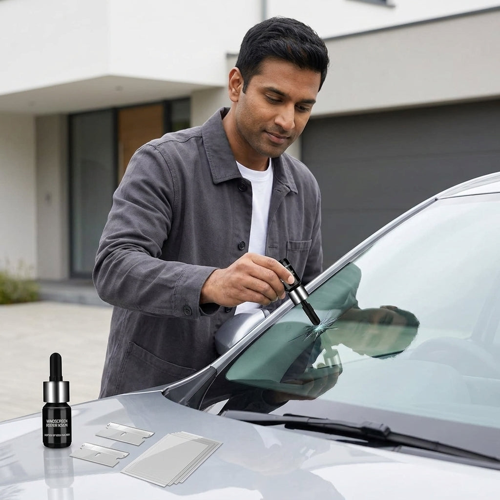 Windshield Repair Kit (Pack of 2) – Fix Cracks in Minutes | Save ₹5000+